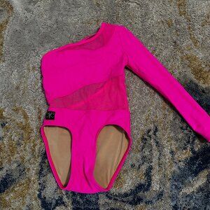 Kandi Kouture | One-Sleeve Pink Dance Leotard